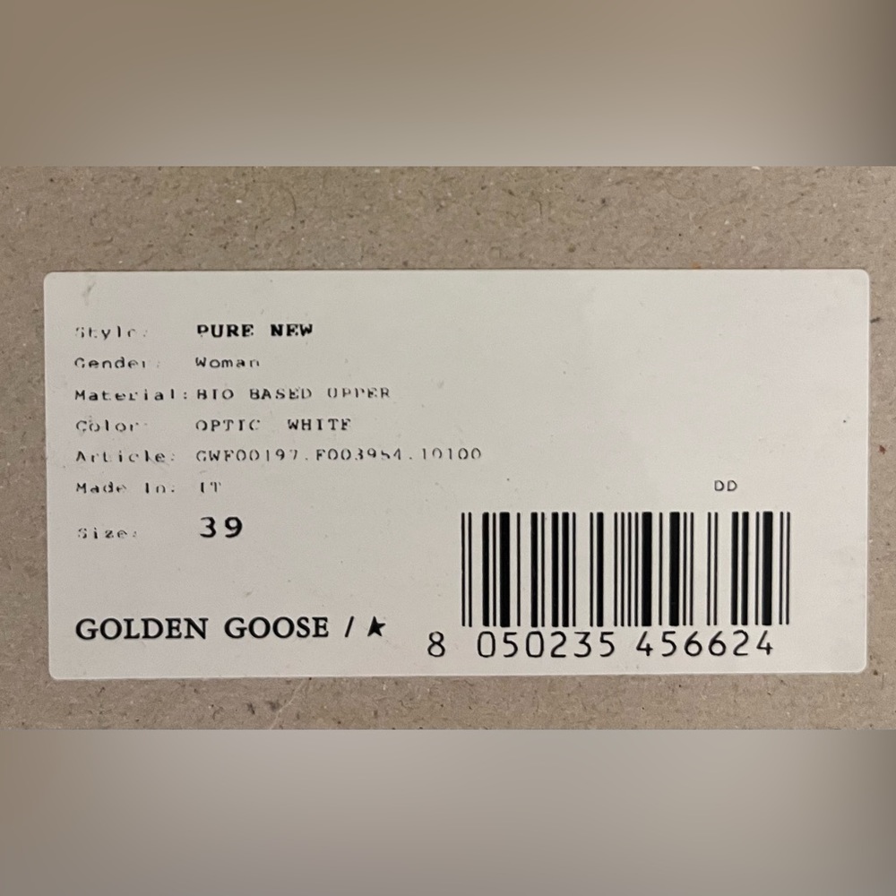 Brand New Golden Goose Purestar - Size 39 - Picture 10 of 10